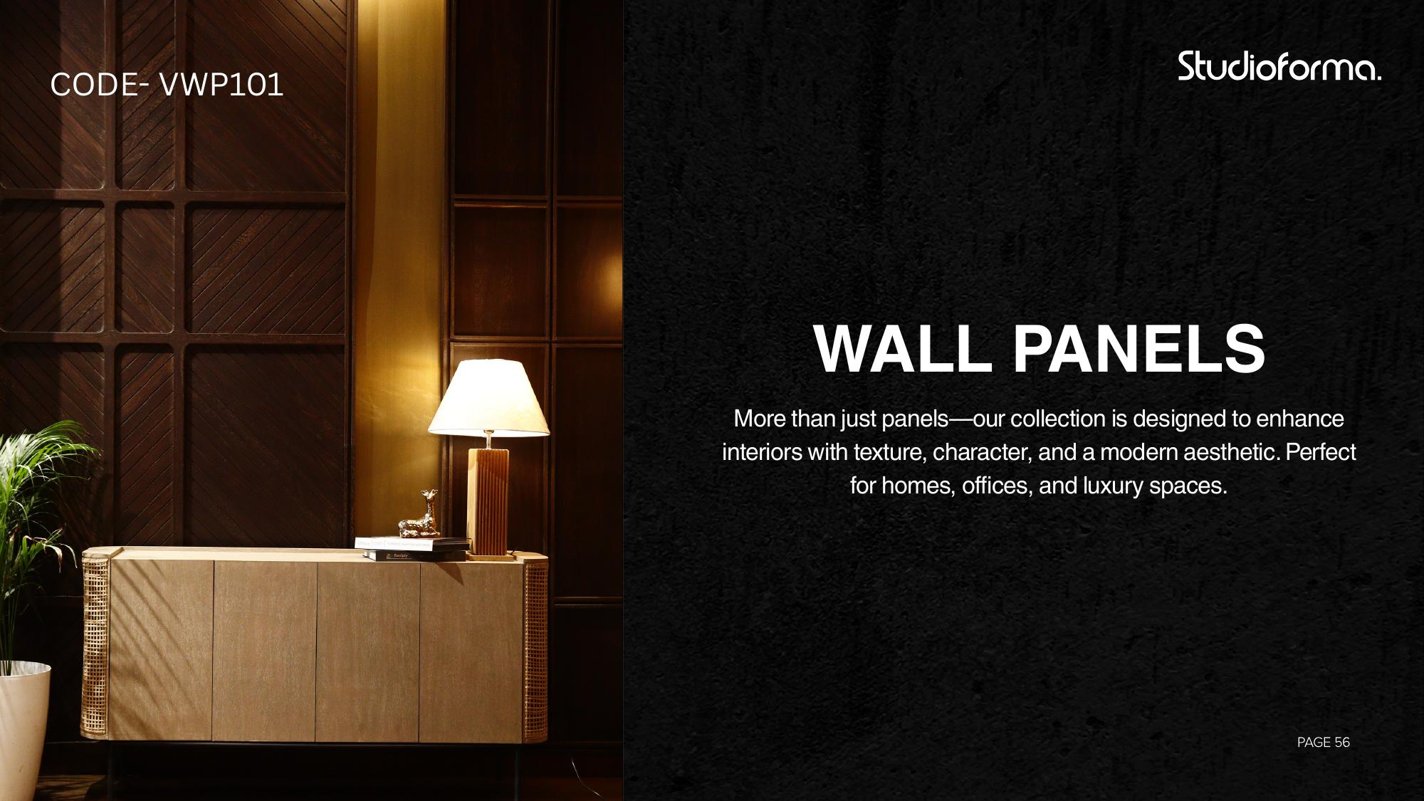 Studioforma wall panels with texture and modern aesthetic